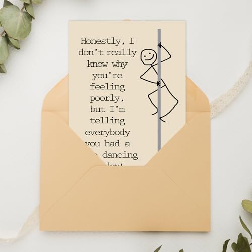 FANCYLUCKY Funny Get Well Soon Card for Women Men, Surgery Recovery Card - style: FY-378
