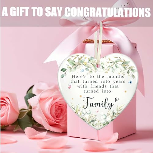 Friends Christmas Ornament - Best Friend for Women, Family, Bestie - Ceramic Friendship Ornament 2026 - color: Family05