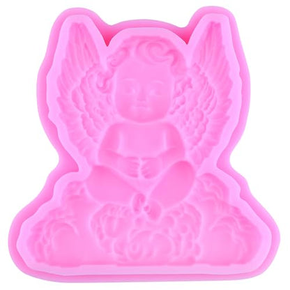 Angels Clouds Silicone Mold Cherubic Angels Fondant Mold