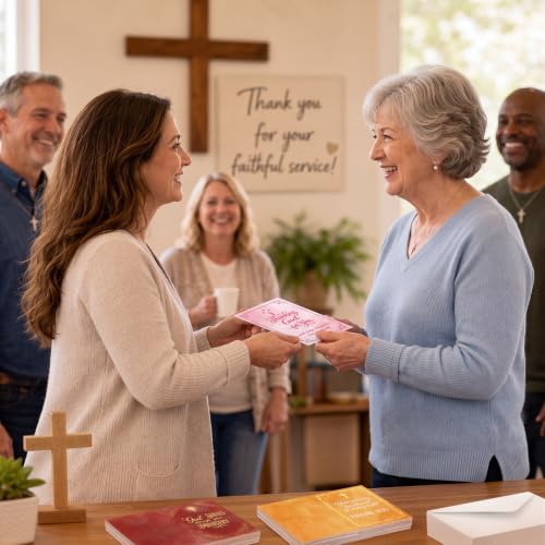 Affrolling 50 Pack Christian Ministry Appreciation Cards Bulk with Envelope - style: Ministry Assorted Style