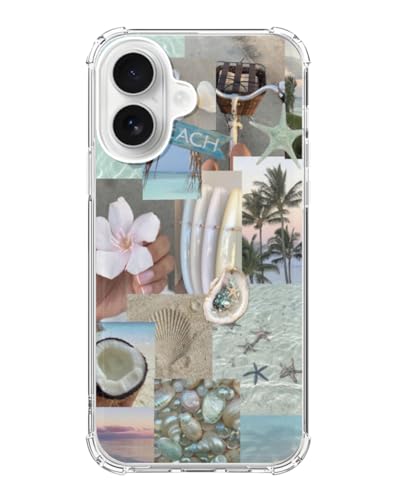 Summer Aesthetic Phone Case Compatible with iPhone 17, Shells Beach Phone Cover for iPhone 17 - color: Summer Aesthetic