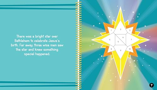 Brain Games - My First Sticker by Number: Nativity - Includes the Story of Jesus's Birth