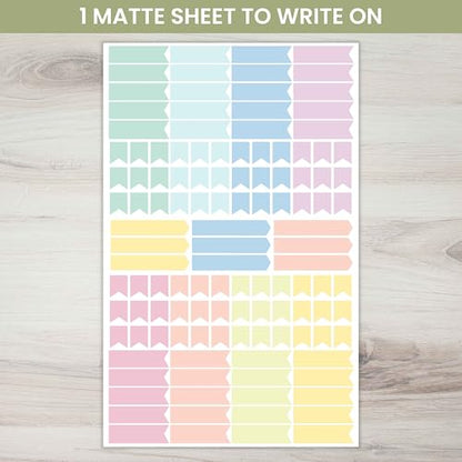 bloom daily planners x Cleerely Stated Rooted in Faith Sticker Pack - 8 Sheets /540 Stickers - Christian Planner Stickers for Journaling, Religious Encouragement, Bible Study, Prayer & Devotionals - color: Bright