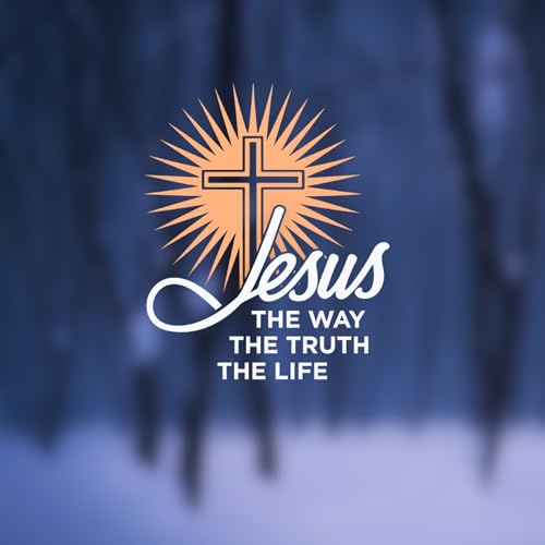 The Way The Truth The Life Christian Car Decal - color: The Way the Truth the Life Cross