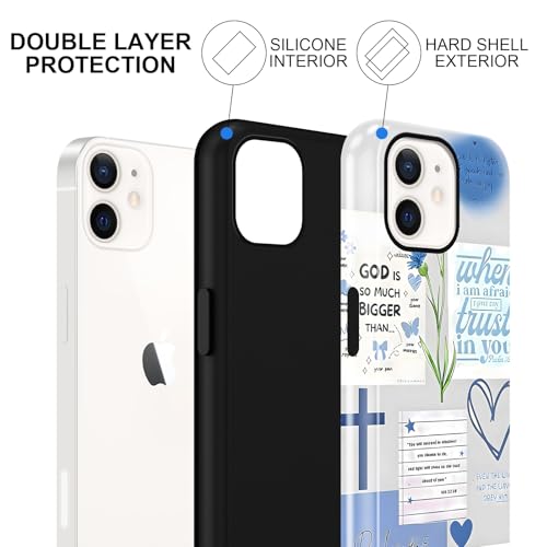 Cute Blue Jesus Christian Phone Case for iPhone 12/12 Pro 6.1'' - color: Blue, size: iPhone 12/iPhone 12 Pro