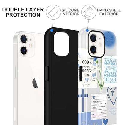 Cute Blue Jesus Christian Phone Case for iPhone 12/12 Pro 6.1'' - color: Blue, size: iPhone 12/iPhone 12 Pro