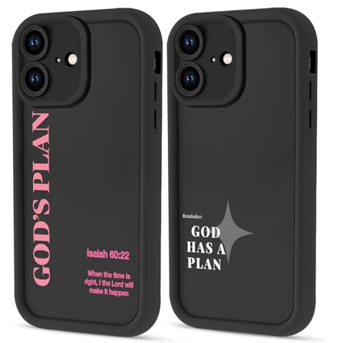 Stylish God's Plan Isaiah 60:22 Bible Verse Cross Christian Phone Case for iPhone 17e/iPhone 16e Case Shockproof Soft Protective for Women Men Cover Funda for iPhone 17e/iPhone 16e 6.1 Inch - color: Jesus