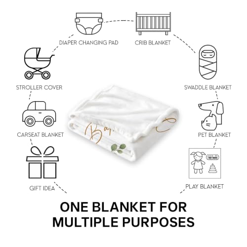 Personalized Baptism Teddy Bear Toddler Blanket, Baptized in Christ Christian Cross Throw, Custom Name and Date Faith Keepsake for Boy Girl, Religious Gift from Parents Grandparents - color: Baptsim Toddler Blanket#7