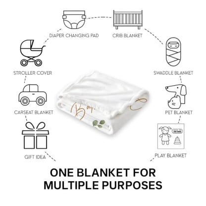 Personalized Baptism Teddy Bear Toddler Blanket, Baptized in Christ Christian Cross Throw, Custom Name and Date Faith Keepsake for Boy Girl, Religious Gift from Parents Grandparents - color: Baptsim Toddler Blanket#7