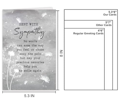 Sympathy Card Loss of Someone, Thoughtful Bereavement Cards, Thoughtful Condolence Cards to Sincerely Comfort Family Friends. - color: #6