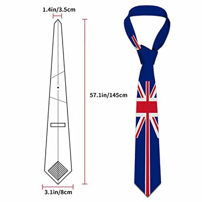 Men's Ties Novelty Tie Necktie for Men Teen Boys Multicolor Tie Party Holiday Thanksgiving Christmas - color: United Kingdom Flag