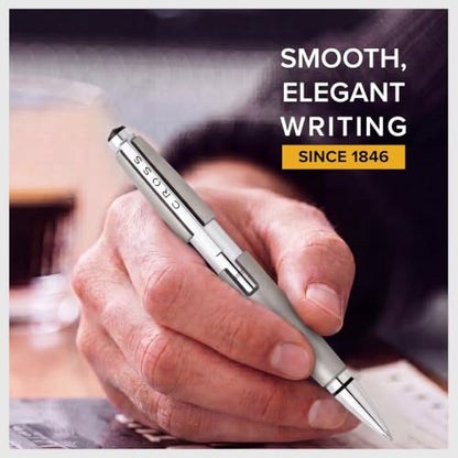 Cross Edge Sonic Titanium Gel Rollerball Pen, Medium Point, Black Ink - color: Titanium Grey