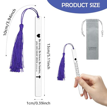 Inspirational Scripture Bookmarks Bookmark with Tassel Christian Bible Bookmarks Gift Faith Bookmarks for Women Men Friends Teachers Coworker Book Lovers Religious Metal Engraved Book Mark - color: Religious Bookmark 02
