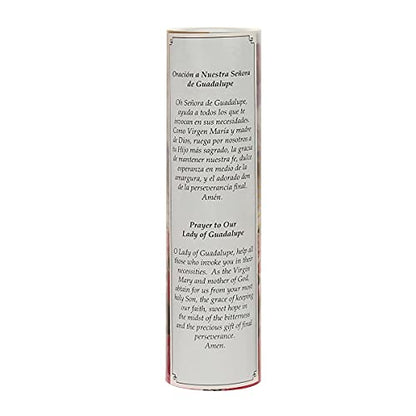 Virgin of Guadalupe Flameless LED Prayer Candle, Unique Religious Decoration, Gift Idea for Mothers Day, Birthday, or Any Holiday 8.2 Inches - size: 1 Count, style: Virgin of Guadalupe
