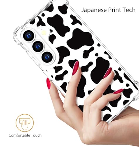 for Samsung Galaxy S26 Case - Black Cow Print - color: Black Cow Print, size: Galaxy S26