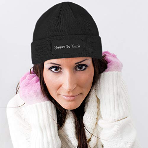 Custom Patch Beanie Blessed Christian Jesus Religious Skull Cap Hats for Men & Women Winter One Size - color: Olive Green