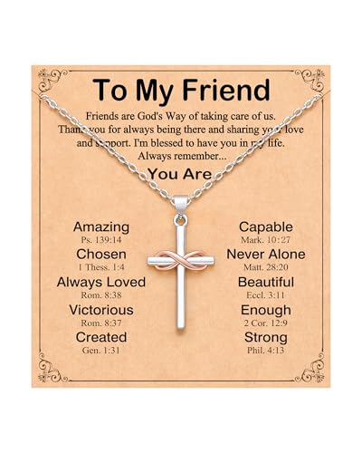 UPROMI To My Friend/Sister in Christ/Granddaughter/Daughter/Niece Gifts - style: To My Friend