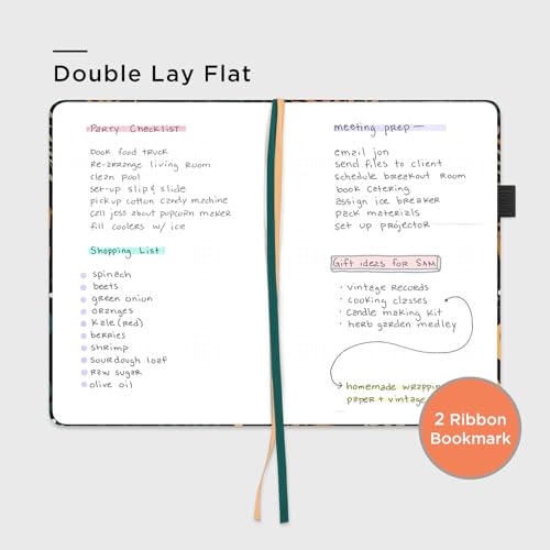 &And Per Se Dotted Journal Notebook, A5 Hardcover Aesthetic Dotted Notebook – 160 Pages 100gsm Thick Dot Grid Paper, 3 Sticker Sheets – Gift-Ready Journaling Kit for Women (Lunar Leaf) - color: e.Lunar Leaf, style: Dotted with Pattern