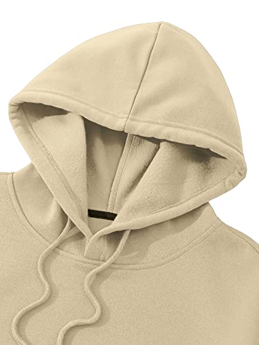 Floerns Men's Long Sleeve Hooded Casual Y2K Graphic Hoodies Sweatshirt - color: A Khaki, size: Small
