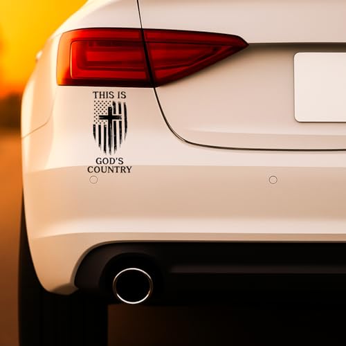 This is God’s Country Christian Car Decal - Jesus Decal for Cars - color: Christian Stickers 8