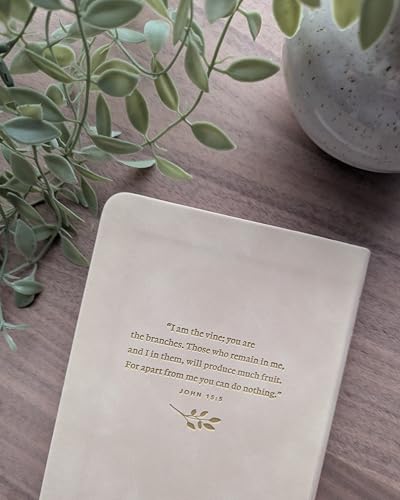 NLT Premium Value Compact Bible, Filament Enabled (LeatherLike, Ivory Vine)