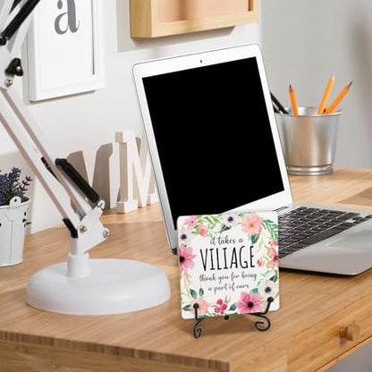 Retirement Gifts, Farewell Gifts, Thank You Gifts, Appreciation Gifts for Women Men, Motivational Wood Plaque Sign With Stand, Inspirational Desk Decor Sign Gifts, Thank You Gifts for Coworker - style: R