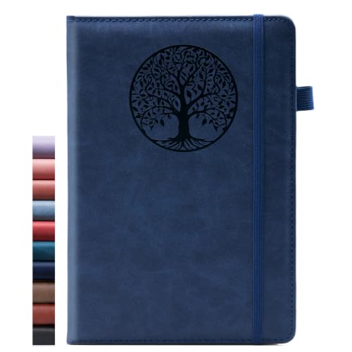 BIYUNRO Leather Journal, Writing Notebook for Women Men - color: Royal Blue