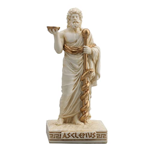 Veronese Design Asclepius Greek God of Medicine Resin Figurine - color: Multicolor, size: Asclepius