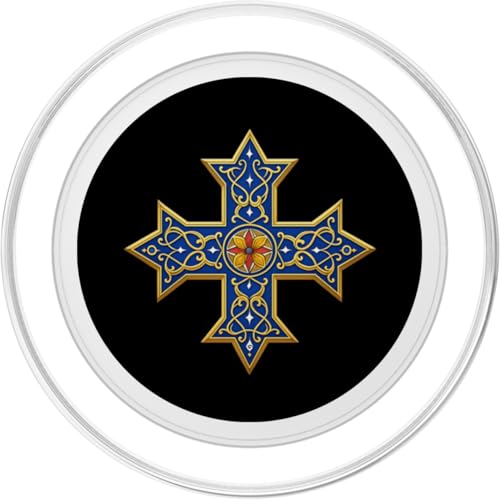 Christian Coptic Cross PopSockets PopGrip for MagSafe - style: Magnetic PopGrip