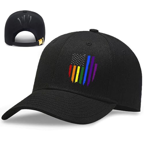 Baseball Cap for Men Cotton Black Baseball Hat for Mens Snapback Hats Trucker Dad Hat Snap Back Flat Bill Men's Caps - color: Tricolor Flag