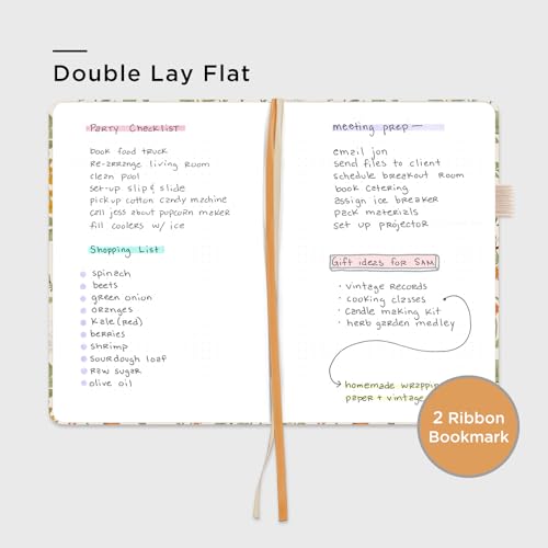&And Per Se Dotted Journal Notebook, A5 Hardcover Aesthetic Dotted Notebook – 160 Pages 100gsm Thick Dot Grid Paper, 3 Sticker Sheets – Gift-Ready Journaling Kit for Women (Botanical Floral) - color: c.Botanical Floral, style: Dotted with Pattern