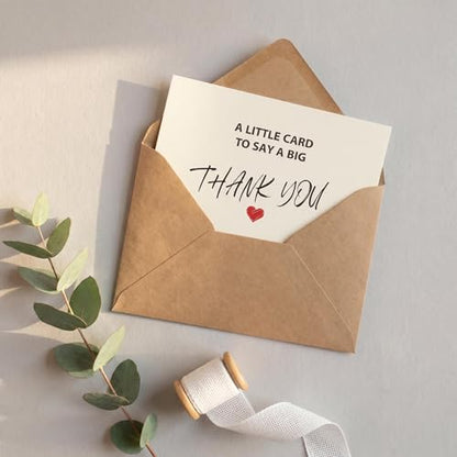 Thank You Cards with Envelopes, 25 Pack 4x6 Inch