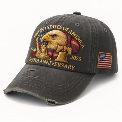 U.S. 250th Anniversary 250 Years Freedoms 1776-2026 Baseball Hats Funny - color: 250th Anniversary 5