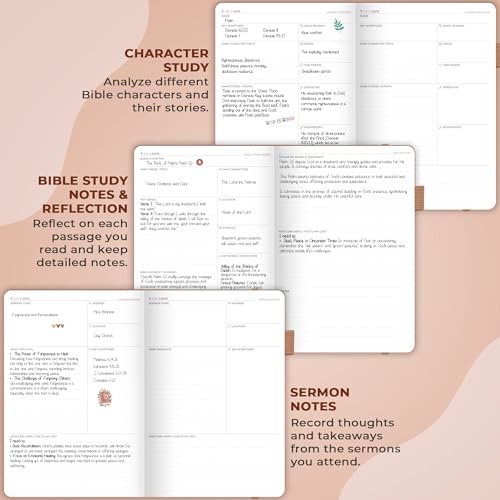 Clever Fox Bible Study Journal, Guide, Supplies for Women 7x10 Terracotta - color: Dark Terracotta, size: Smaller than A4 (7" x 10")