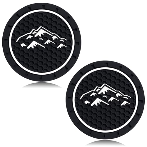 2Pcs 2.75 Inch Mountain Cup Holder Insert Coaster Diameter Oval Tough Vehicle Travel Auto Mountain Car Accessories - color: cup-mountain