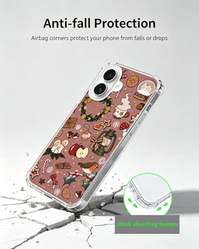 Christmas Festival Phone Case Compatible with iPhone 17, Cozy Winter Holiday Aesthetic Phone Cover for iPhone 17 - color: Christmas Festival