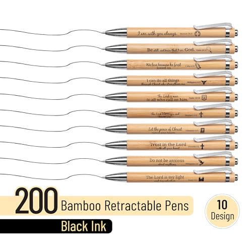 Mr. Pen- Bible Verse Pens Bulk, 200 Pack, Black Ink, Retractable - size: 200 Pack