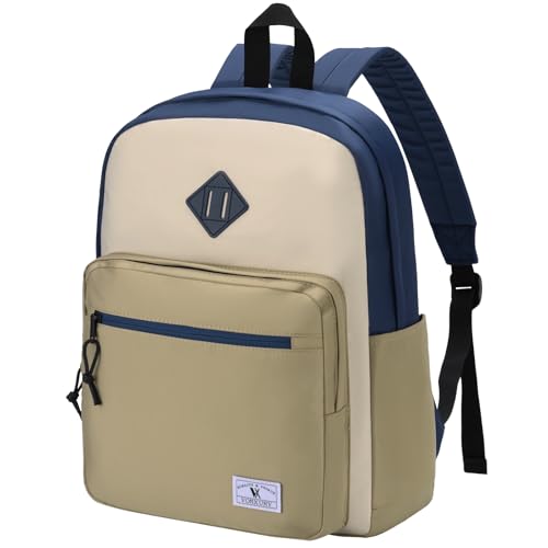 VX VONXURY Kids Backpack for School Travel,16.7 Inch Lightweight Bookbag - color: Navy Khaki