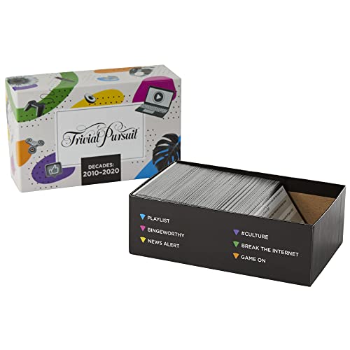 Hasbro Gaming Trivial Pursuit Decades 2010 to 2020 Board Game for Adults and Teens, Pop Culture Trivia Game for 2 to 6 Players, Ages 16 and Up
