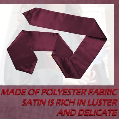 Geyoga 24 Pcs Graduation Stole Bulk Sublimation Blank 70 in - color: Maroon