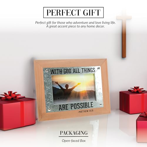Pavilion Gift Company - Jesus Lovin' People - 9.5" x 7.5" Photo Picture Frame Self-Standing Jesus Faith Religion Religious Desk Home Decor