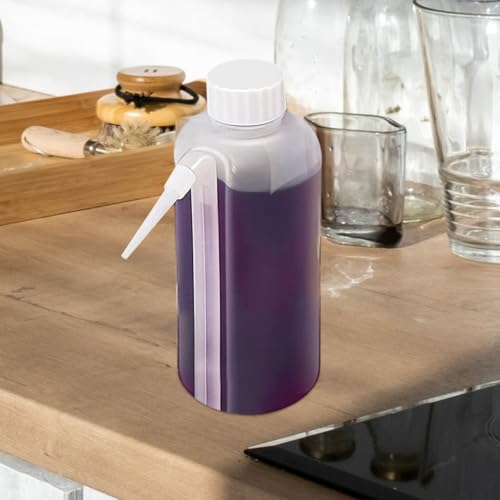 PRETYZOOM Communion Cup Filling Bottle Set 5 pack Squeeze Condiment Bottles with Side Straw Reusable Plastic Sauce Dispenser for Ketchup Mustard Salad Dressing Church Bbq Party Kitchen Prep