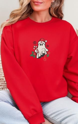 Embroidered Christmas Sweatshirts Festive Holiday Pullover Gifts with Unique Designs for Men and Women - color: Design 5