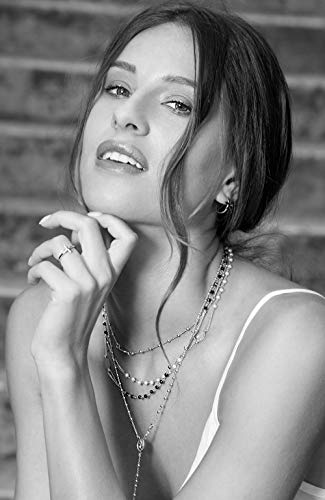 Miabella 925 Sterling Silver, 18K Gold Plated Sideways Cross Ring for Women - color: sterling silver