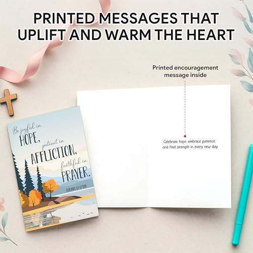 Decorably 120 Pack Inspirational 4x6in Christian Greeting Cards
