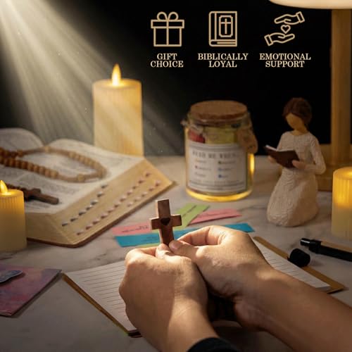 Christian Gifts for Women Faith,Birthday Christmas Baptism Graduation Gifts for Her,Inspirational Religious Gift, Catholic Spiritual Gift Basket,Bible Verse Jar,Bible Accessories - color: Coloured