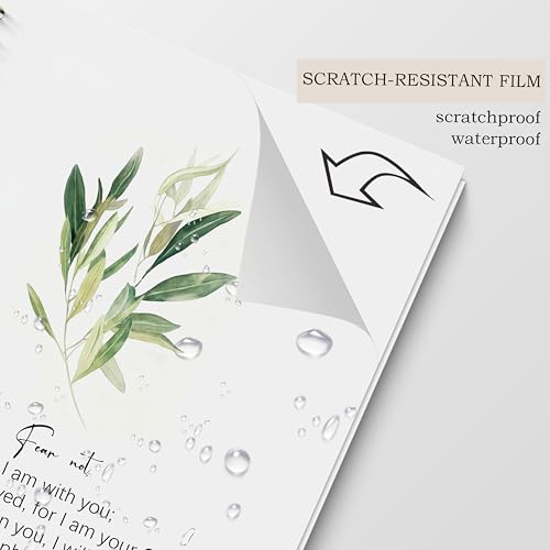 Poecinvi Christian Notebook Journal for Women, Isaiah 41:10 Fear Not Bible Verse Floral Notebook, Prayer Journal Faith Based Gift for Women, Spiral Notebook 5.5x8.3 Inch - color: Isaiah 41:10