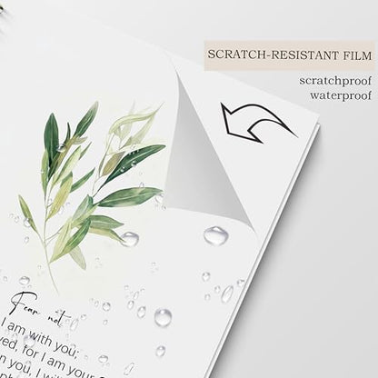 Poecinvi Christian Notebook Journal for Women, Isaiah 41:10 Fear Not Bible Verse Floral Notebook, Prayer Journal Faith Based Gift for Women, Spiral Notebook 5.5x8.3 Inch - color: Isaiah 41:10