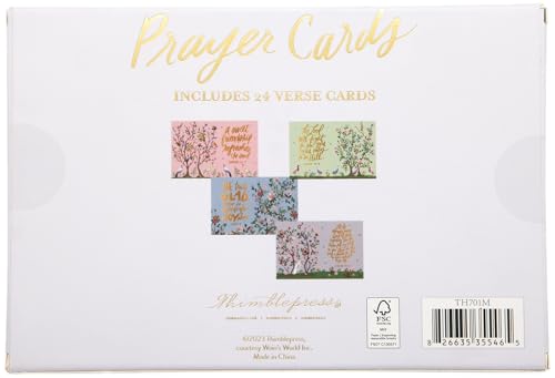 WORLD TRAVELER Scripture & Prayer Cards, 36 Prayer Cards, Gift Boxed 4x6 - color: Lavender Flowers