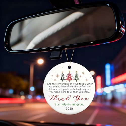 Christmas Ornaments 2026 - Thank You Gifts - Appreciation, Boss Day Ideas for Women, Men, Coworkers, Bosses, Teachers - Retirement, Farewell, Going Away - color: Thank You05